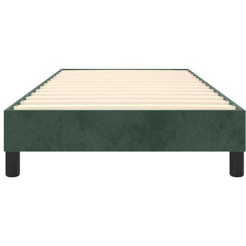 vidaXL okvir za krevet s oprugama tamnozeleni 80x200 cm bar&scaron;unasti Cijene