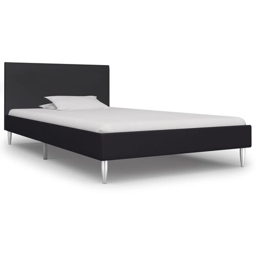 VidaXL Posteljni okvir črno blago 90x200 cm, (20646881) Slike