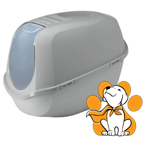 Moderna mega smart cat grey, zatvoreni toalet za mačke, sivi Cene