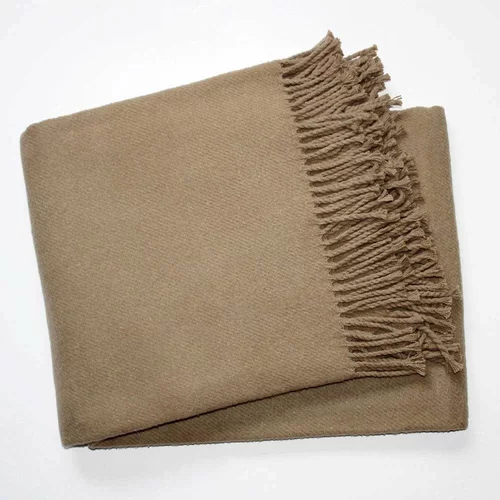 Euromant smeđi pokrivač s pamukom Basics, 140 x 160 cm