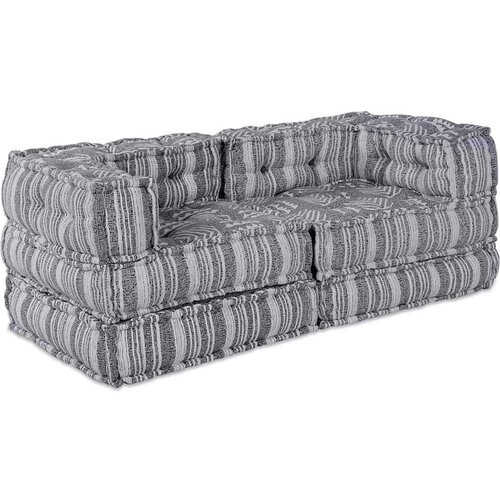  Modularni kauč Prugasti 2 pcs Siva 70 x 70 x 54 cm tkanina Cijene