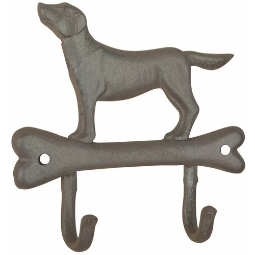 Esschert Design kuka od lijevanog željeza s motivom psa i kosti