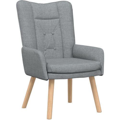 vidaXL Relaxing Chair Svjetlosiva Tkanina Cijene