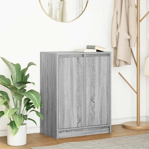 vidaXL Komoda siva sonoma 57x34x76 cm inženirski les Cene