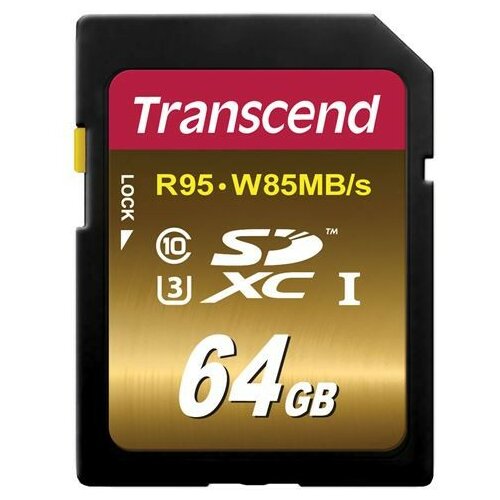 Transcend SD 64 GB, SDXC, UHS I U3X, 95/85MB/s, TS64GSDU3X memorijska kartica Slike