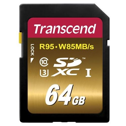 Transcend SDXC 64GB Class 10 UHS-I U3 Ultimate Slike