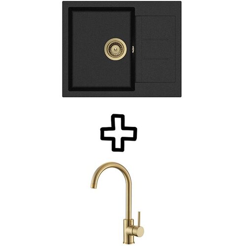 Aquasanita Set Tesa SQT102AW + Vida PVD Zlato/Black metallic Cijene