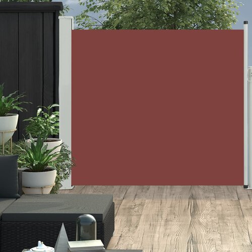 VidaXL Zložljiva stranska tenda za teraso 170x300 cm rjava Slike