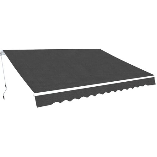 VidaXL Ročno zložljiva tenda 500 cm antracitne barve Slike