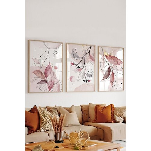 Wallity dekorativna slika Artsycllct41, 33x48cm, 3 dela Slike