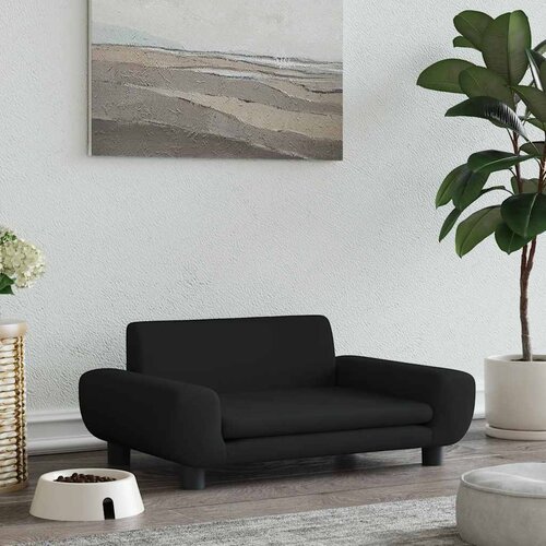  Krevet za pse crna 70 x 45 x 33 cm baršunasti Cene