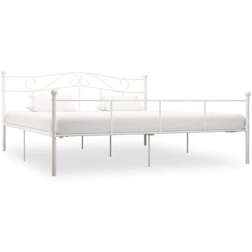  Za krevet bijeli metalni 180 x 200 cm Slike