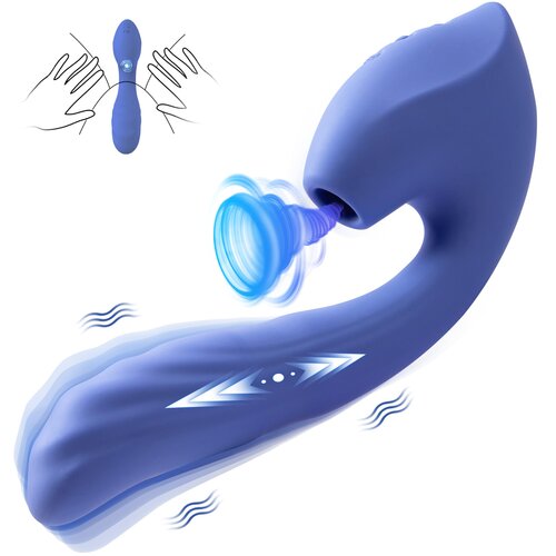 SuperLove Ultimate Pleaser Thrusting &amp;amp; Vibrating &amp;amp; Sucking Vibrator Purple Slike