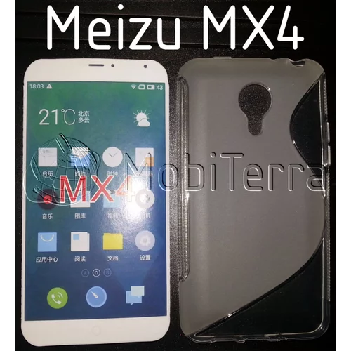  Gumijasti / gel etui S-Line za Meizu MX4 - prozorni