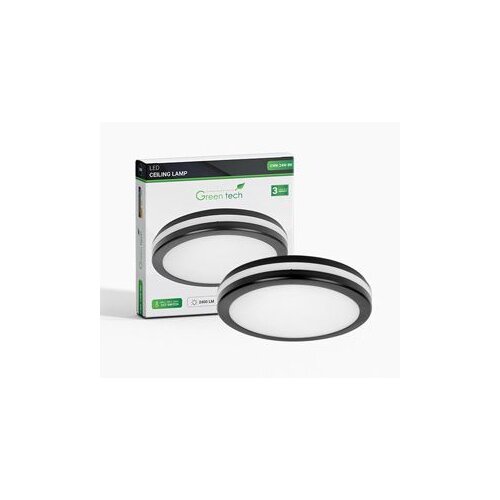  Plafonjera LED 24W 3000K-4000K-6500K IP65 crna Green Tech Slike