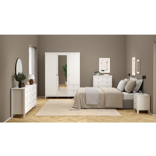 Tvilum Bijeli ormar s ogledalom 150x199x58 cm Madrid &amp;ndash; Slike