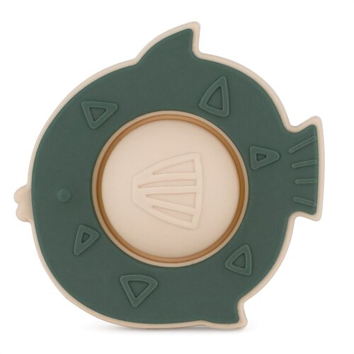 Petite&amp;amp;Mars Silikonska pop up grickalica za zube Fish Fiona 6 m+, Misty Green Slike