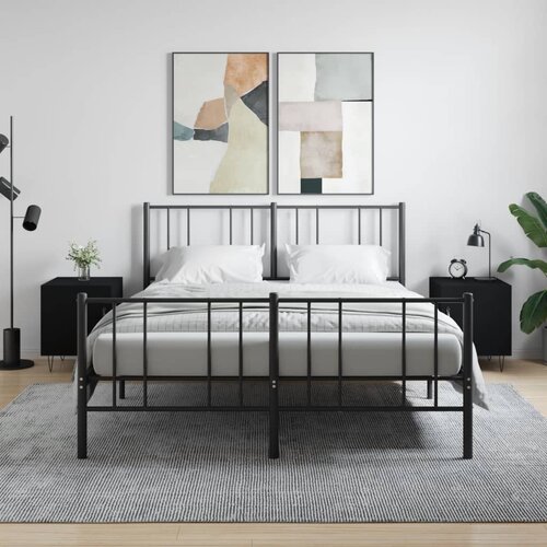 vidaXL Noćni ormarići 2 kom crni 40 x 40 x 50 cm od konstruiranog drva Cijene