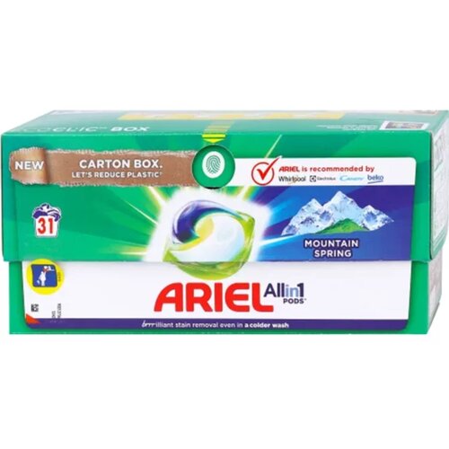 Ariel Mountain Spring gel kapsule 31 komad za 31 pranje Slike