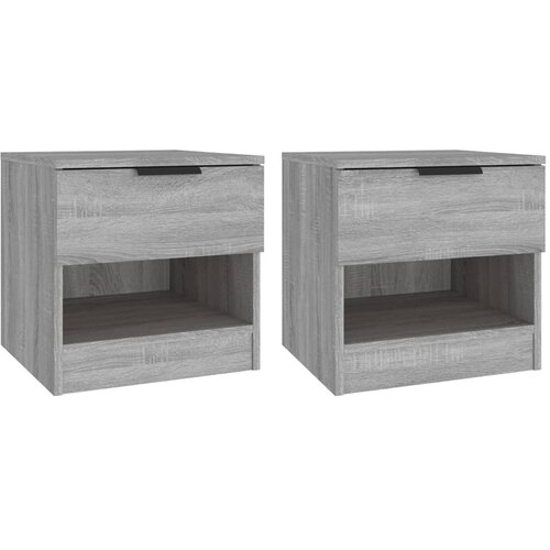 Maison Chic Dvo delni komplet Nočne omarice - Nočne mize siva sonoma konstruiran les, (21690212) Cene