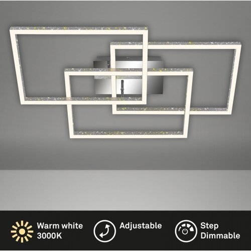 BRILO prigu&amp;scaron;iva LED stropna svetiljka FRAME LED/57W/230V 3000K mat hrom Slike