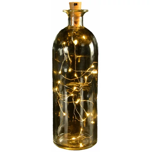 Denis Okrasna steklenica z LED lučko, (20824713)