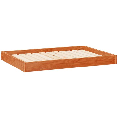  Krevet za psa Vosak smeđa 101,5 x 74 x 9 cm Čvrsto borovo drvo Slike