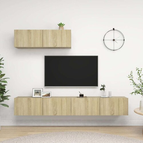 TV ormarići 3 kom boja hrasta sonome od iverice Cijene