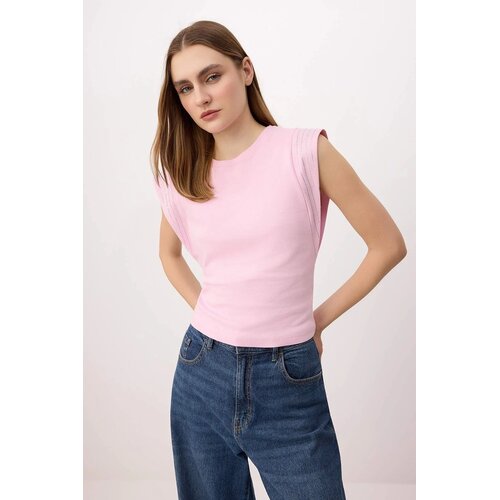 TRENDYOLMILLA Ženska majica TWOSS26TS00231, Roze Cene