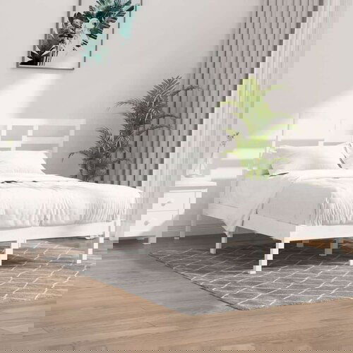  Za krevet od masivne borovine bijeli 120 x 200 cm Slike