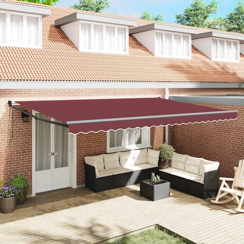 Tenda na automatsko uvlačenje bordo 500 x 300 cm Cijene