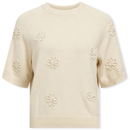 .OBJECT Puloverji Laney Rubin Knit - Sandshell Bež Slike