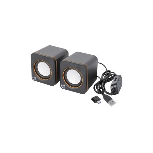Manhattan 2600 2.0 6W USB 3.5mm črni zvočniki Cene