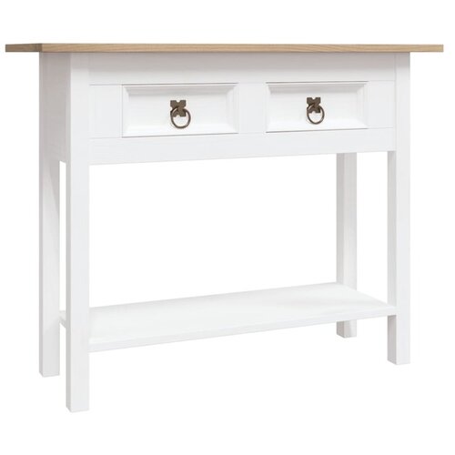  Konzolni stol borovina meksički stil Corona bijeli 90x34,5x73cm Cijene