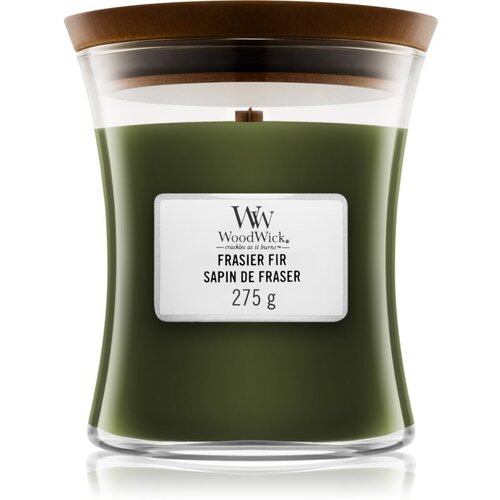 WoodWick Frasier Fir dišeča sveča z lesenim stenjem 275 g Cene