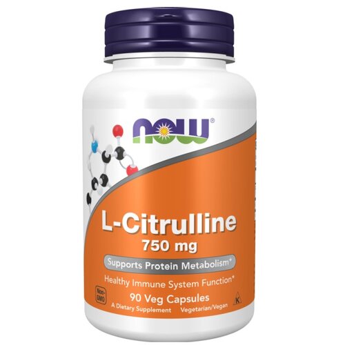 Now Foods L-citrulin NOW, 750 mg (90 kapsul) Slike