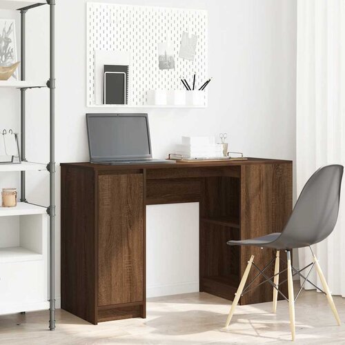 VidaXL Radni stol smeđi hrast 120x42x76 cm konstruirano drvo Slike