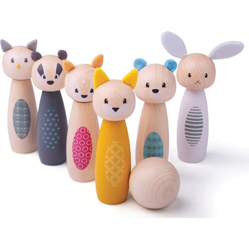 Bigjigs Toys Wooden Bowling Toy komplet igrač iz lesa 2y+ 7 kos Cene