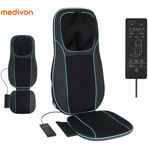 Medivon COSY THERM masažna blazina, profesionalna, 3D SHIATSU / VIBRACIJSKA masaža, spro&scaron;čanje / raztezanje / regeneracija, večconska globoka masaža, funkcija gretja, daljinski upravljalnik - - Bonajo Cene