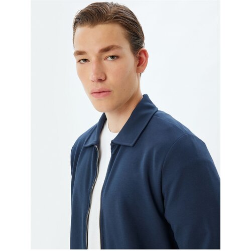 Koton Navy Blue Men's Adult Jacket Cene