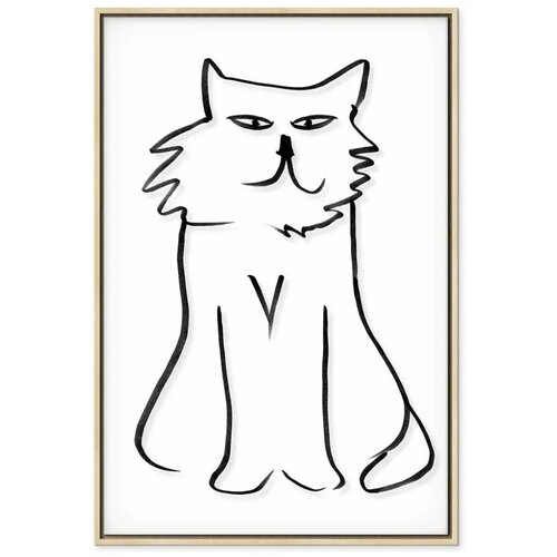  Slika - I\&amp;#039;m Looking at You! (1 Part) Vertical 40x60 U prirodnom drvenom okviru Slike