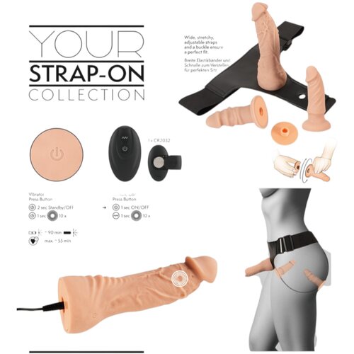 You2Toys Strap-on sa vibratorom i dva dildoa, RC Slike