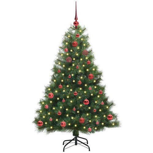 VidaXL Umjetno božićno drvce s stalakom Zelena 150 cm PE i PVC Slike
