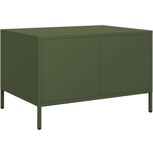 VidaXL TV omarica olivno zelena 68x50x43,5 cm hladno valjano jeklo Slike
