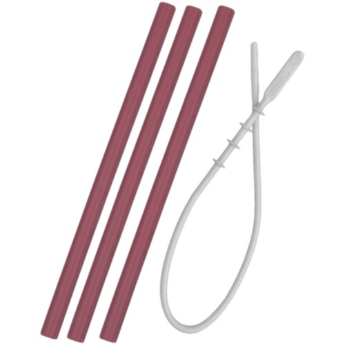 Minikoioi silikonske slamke Flexi Straws Velvet Rose, 2kom Slike