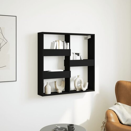 vidaXL Zidni ormarić crni 80 x 15 x 80 cm od konstruiranog drva Cijene