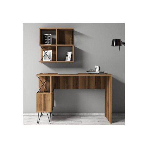 Hanah home Radni sto, 120x78,8x60 cm, Orah Slike
