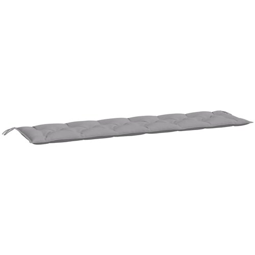  Jastuk za vrtnu klupu sivi 200 x 50 x 7 cm od tkanine Oxford Slike