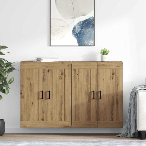  Kabinetski zidni 2 pcs Umjetnički hrast 69,5 x 34 x 90 cm Cene