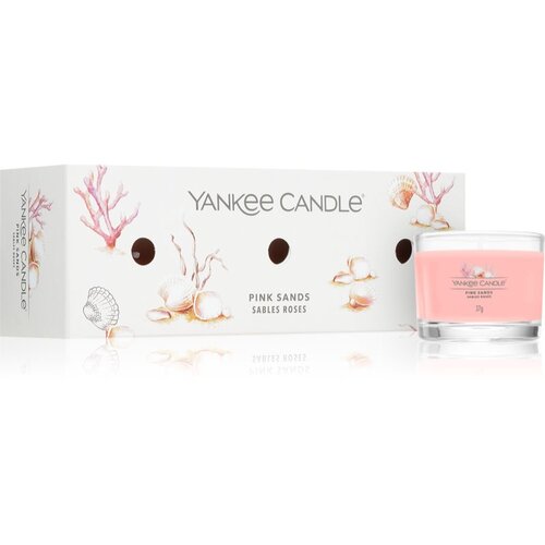 Yankee Candle Pink Sands darilni set 3x37 g Cene